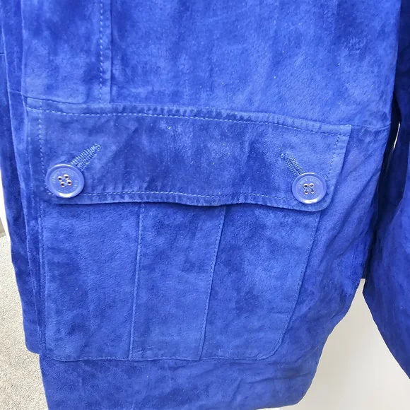 Dennis Basso Navy Blue Teddy Jacket - Picture 5 of 12